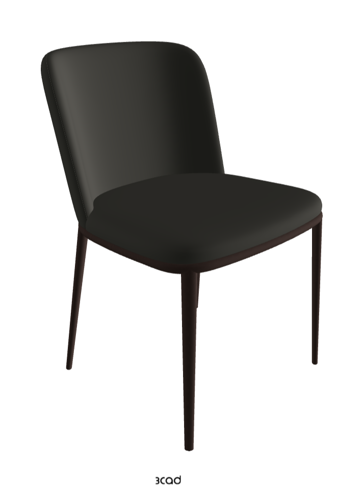 Magda ML Dining Chair_Bronze Embossed_Synthetic Leather_London
