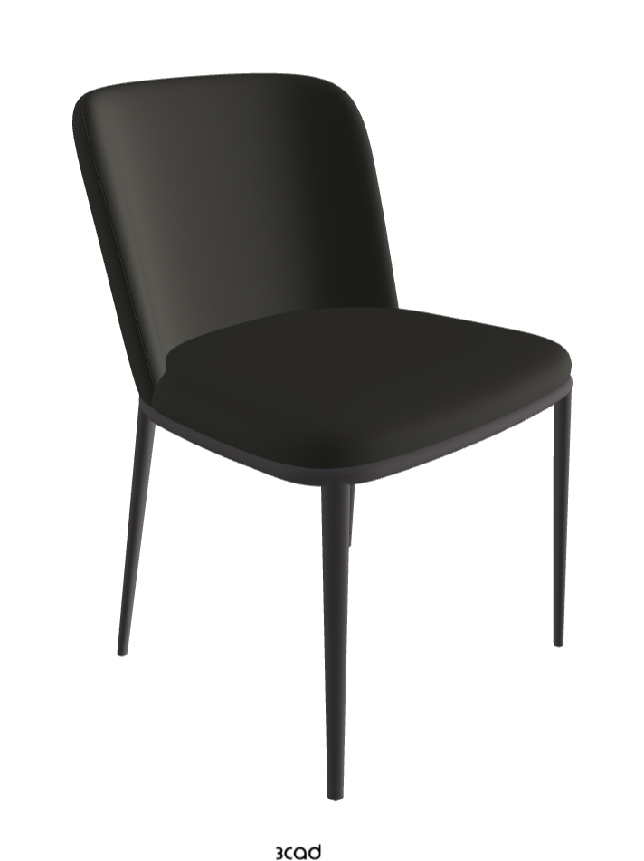 Magda ML Dining Chair_Graphite Embossed_Synthetic Leather_London