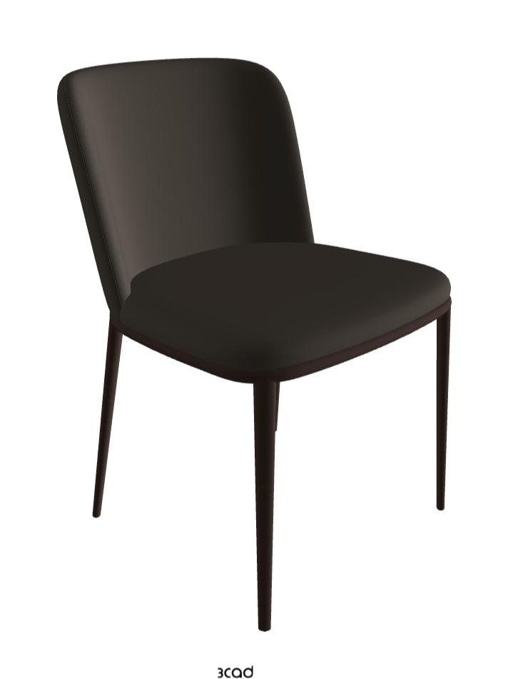 Magda ML Dining Chair_Bronze Embossed_Synthetic Leather_Fossil