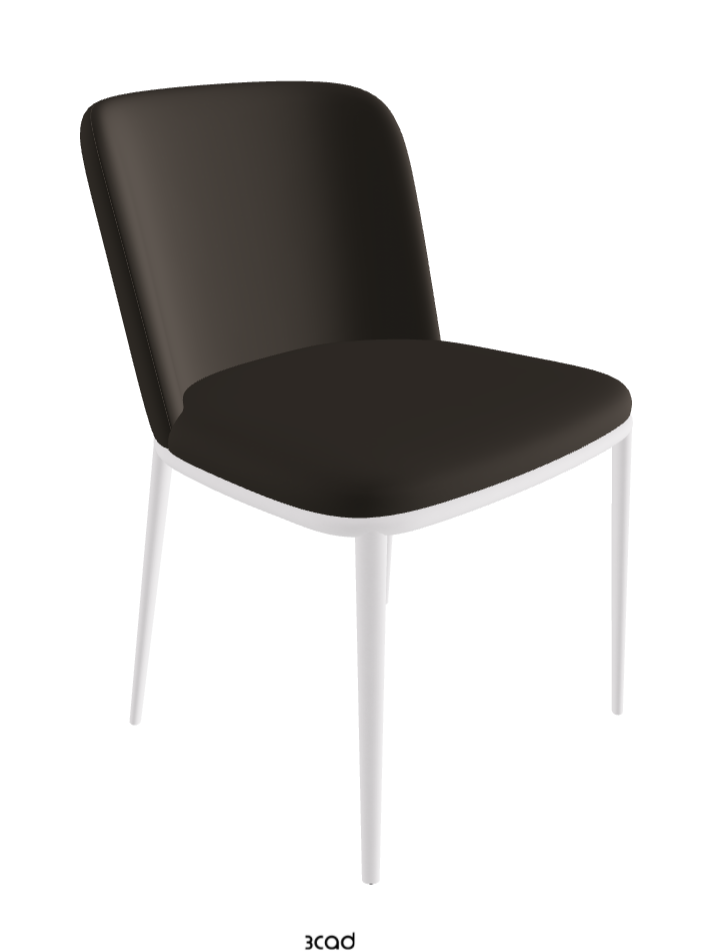 Magda ML Dining Chair_Pearl Embossed_Synthetic Leather_Fossil