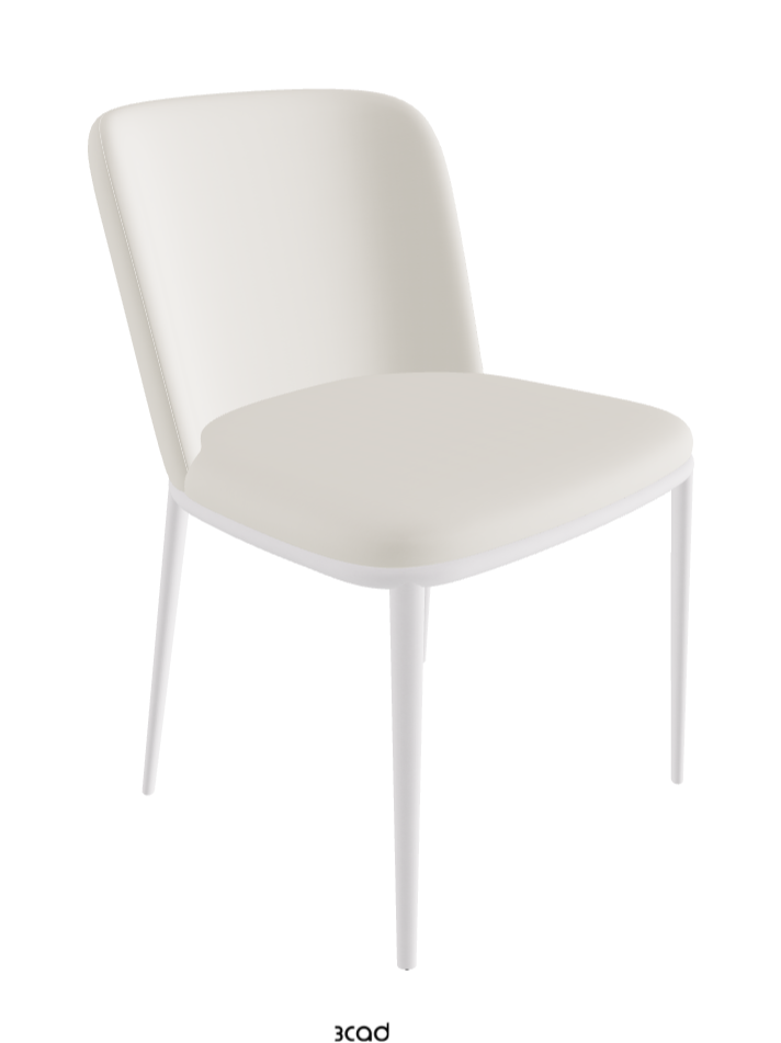 Magda ML Dining Chair_Pearl Embossed_Synthetic Leather_Lino