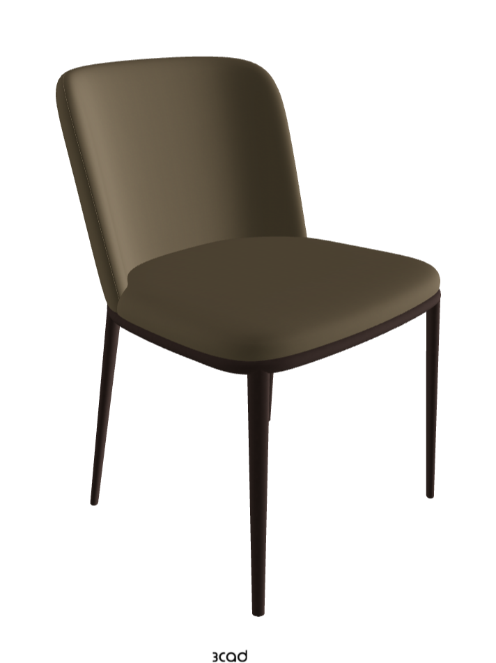 Magda ML Dining Chair_Bronze Embossed_Synthetic Leather_Argilla