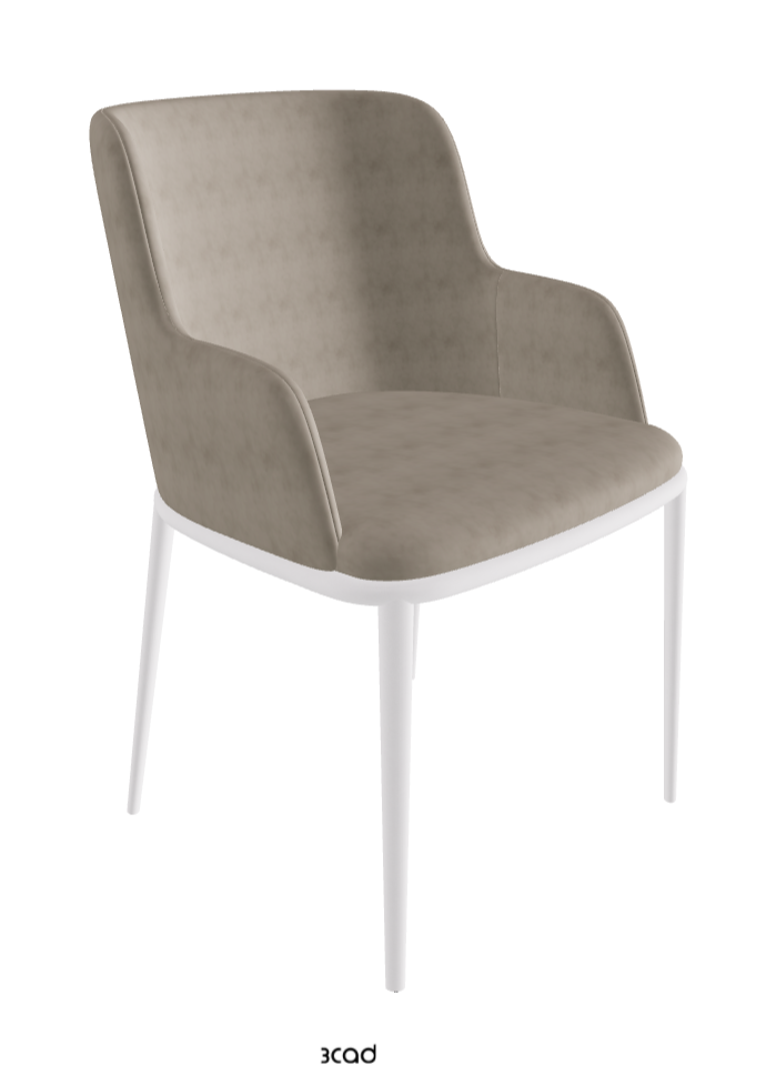 Magda ML Dining Armchair_Pearl Embossed_Micro Nubuk_Shadow
