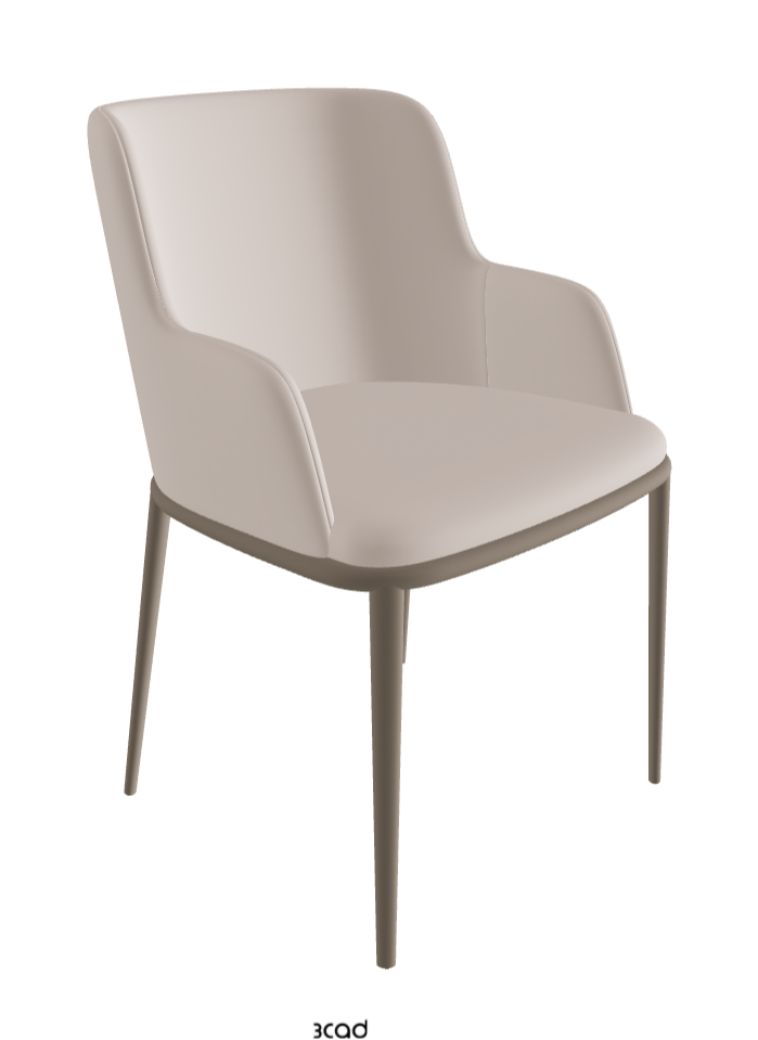Magda ML Dining Armchair_Titanium Embossed_Soft Leather_Nymph