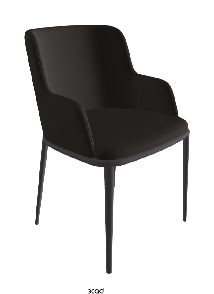 Magda ML Dining Armchair_Graphite Embossed_Soft Leather_Ardesia