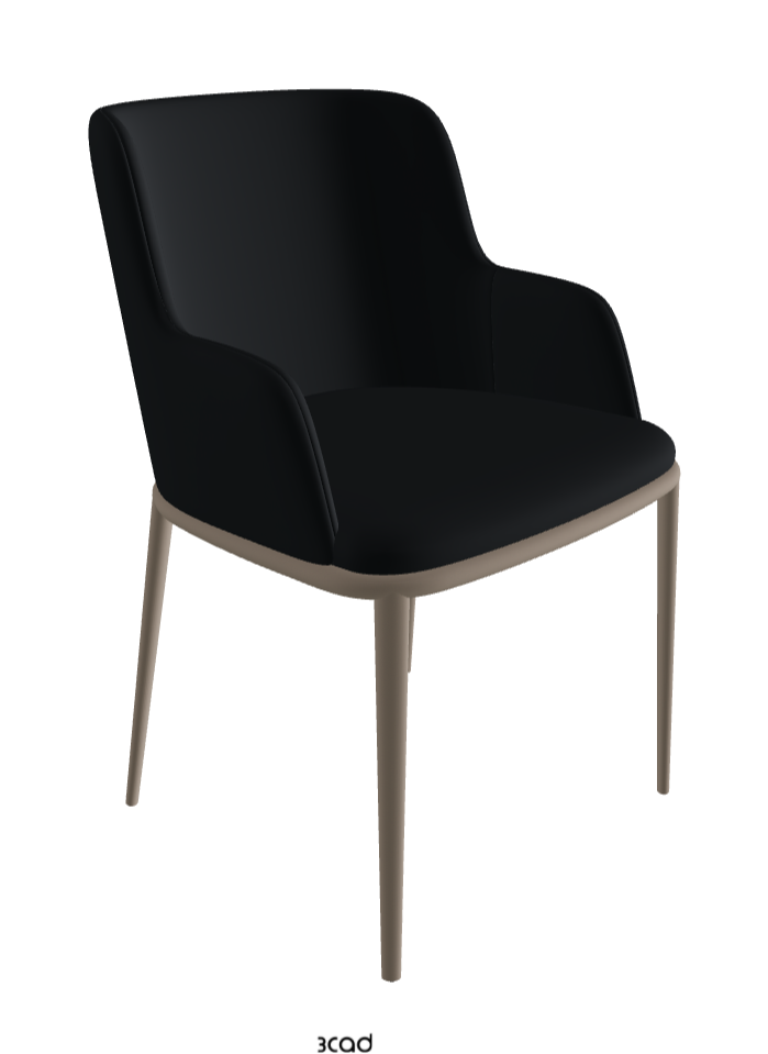 Magda ML Dining Armchair_Titanium Embossed_Soft Leather_Atlantico