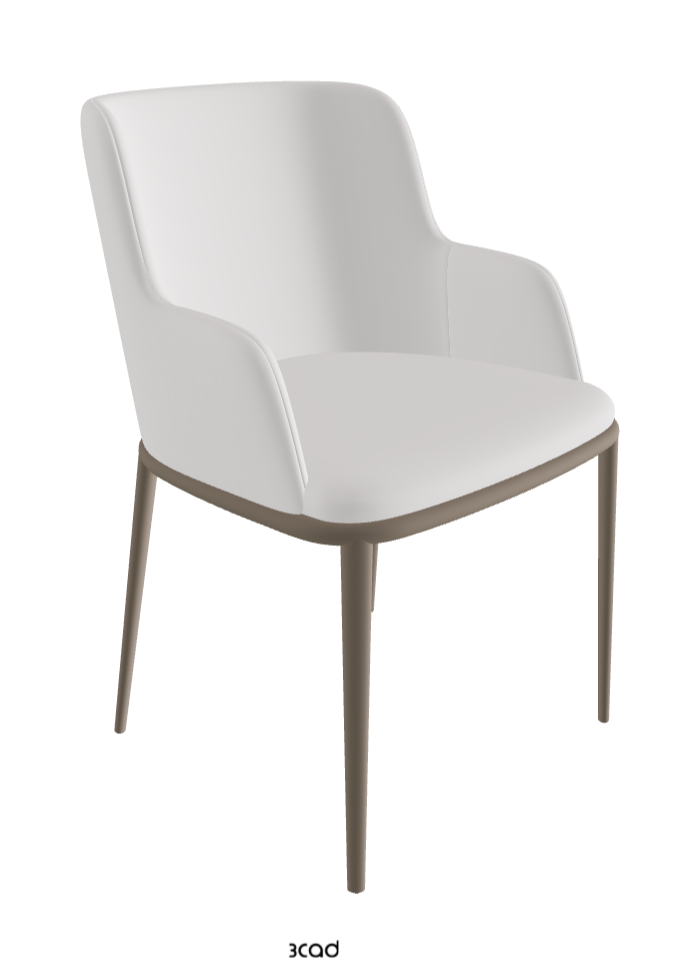 Magda ML Dining Armchair_Titanium Embossed_Soft Leather_Canova