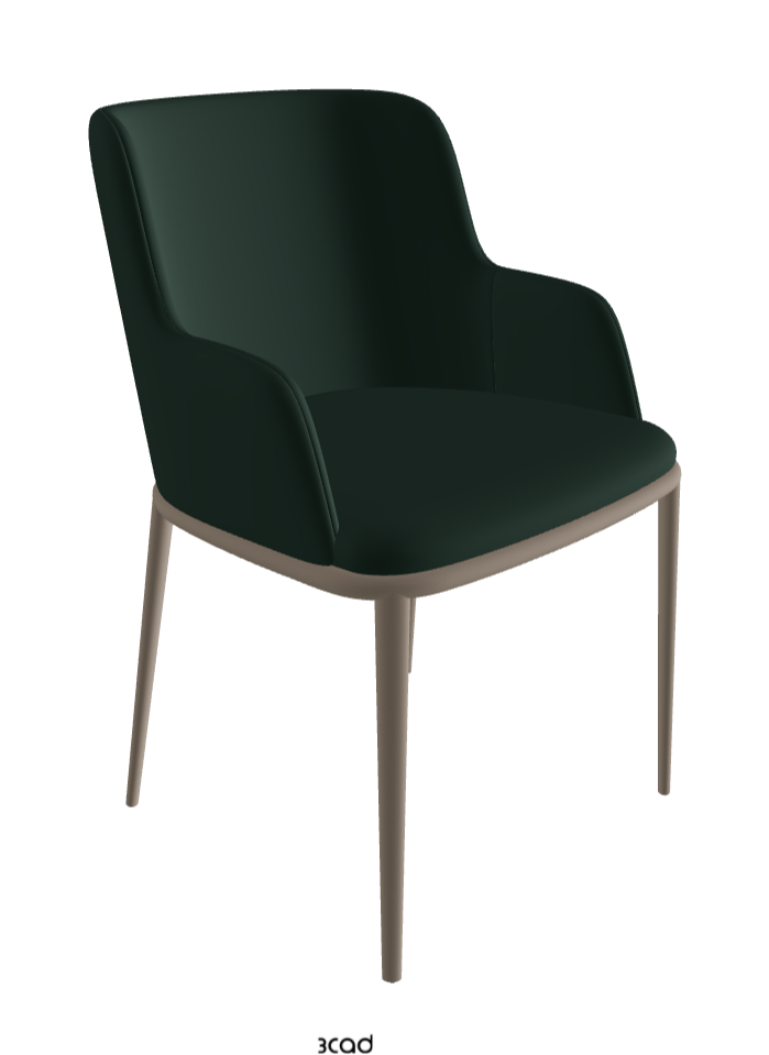 Magda ML Dining Armchair_Titanium Embossed_Soft Leather_Sherwood