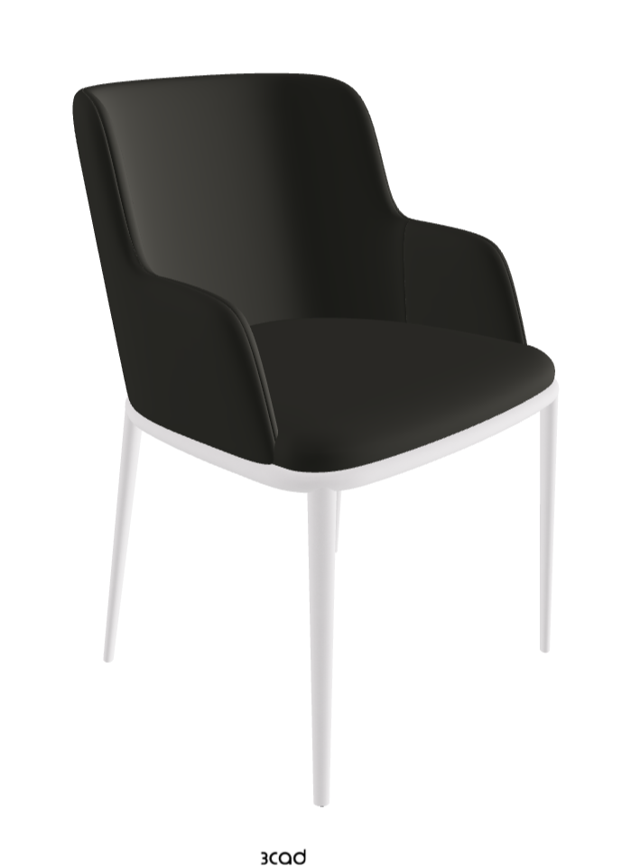 Magda ML Dining Armchair_Pearl Embossed_Synthetic Leather_London