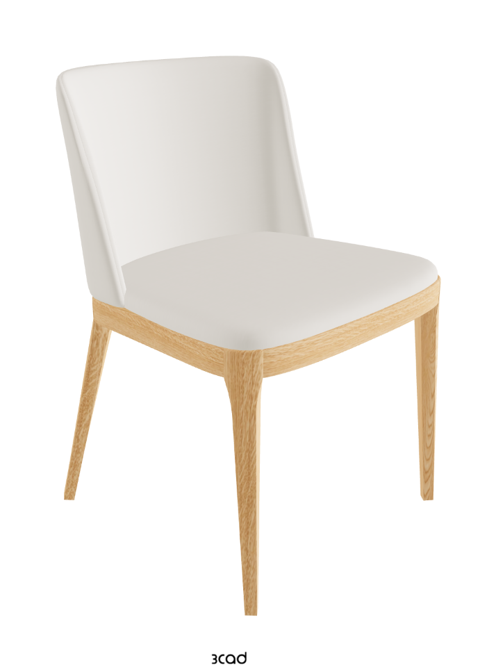 Magda Dining Chair_Natural Ashwood_Glove Soft Leather_Dover