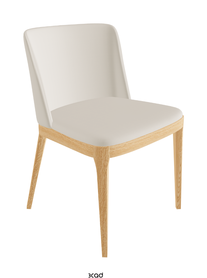 Magda Dining Chair_Natural Ashwood_Glove Soft Leather_Ecru