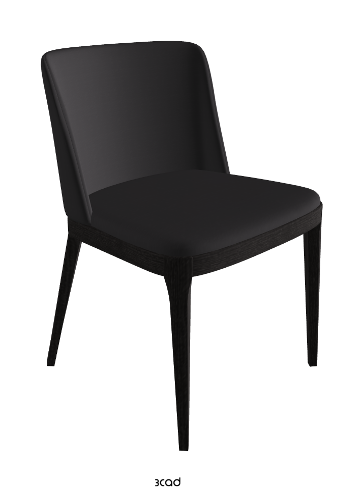 Magda Dining Chair_Open Pore Matt Black Ashwood_Glove Soft Leather_Hornet