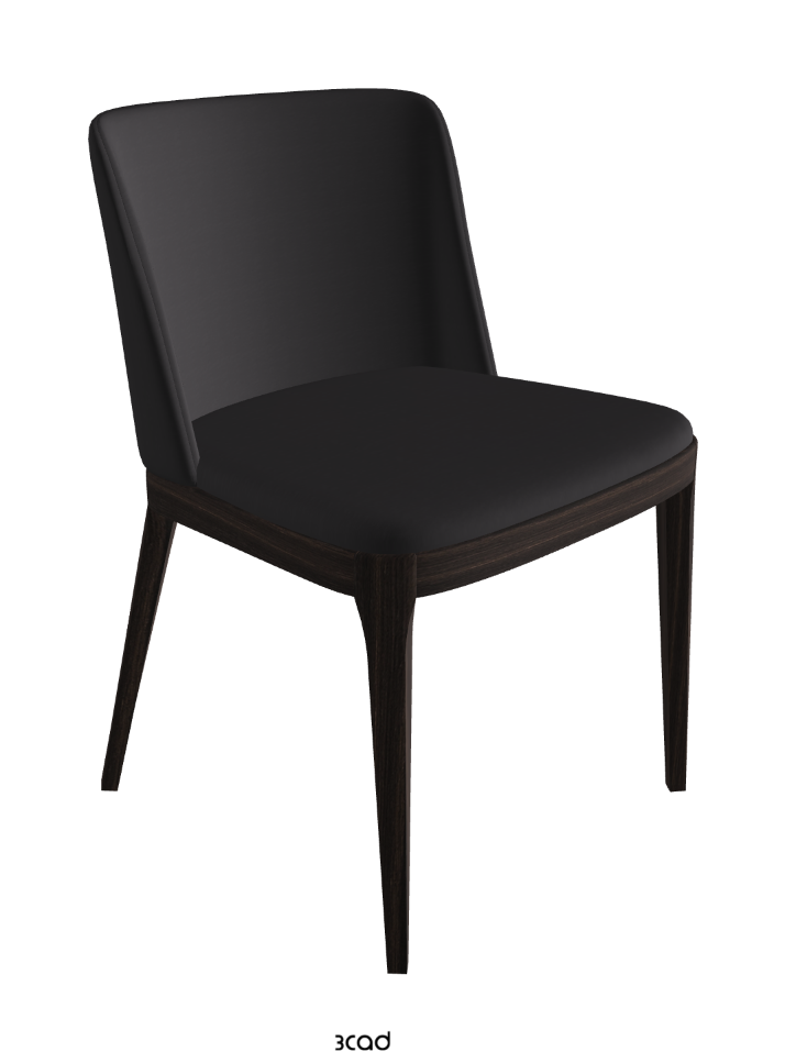 Magda Dining Chair_Burned Oak Stained Ashwood_Glove Soft Leather_Hornet