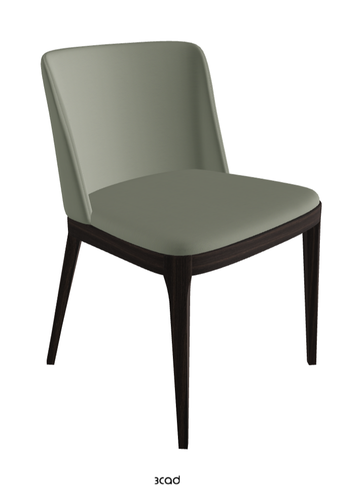 Magda Dining Chair_Burned Oak Stained Ashwood_Soft Leather_Cenere