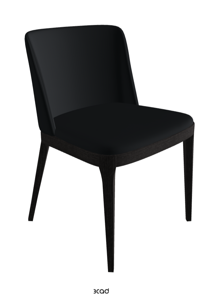 Magda Dining Chair_Open Pore Matt Black Ashwood_Soft Leather_Atlantico