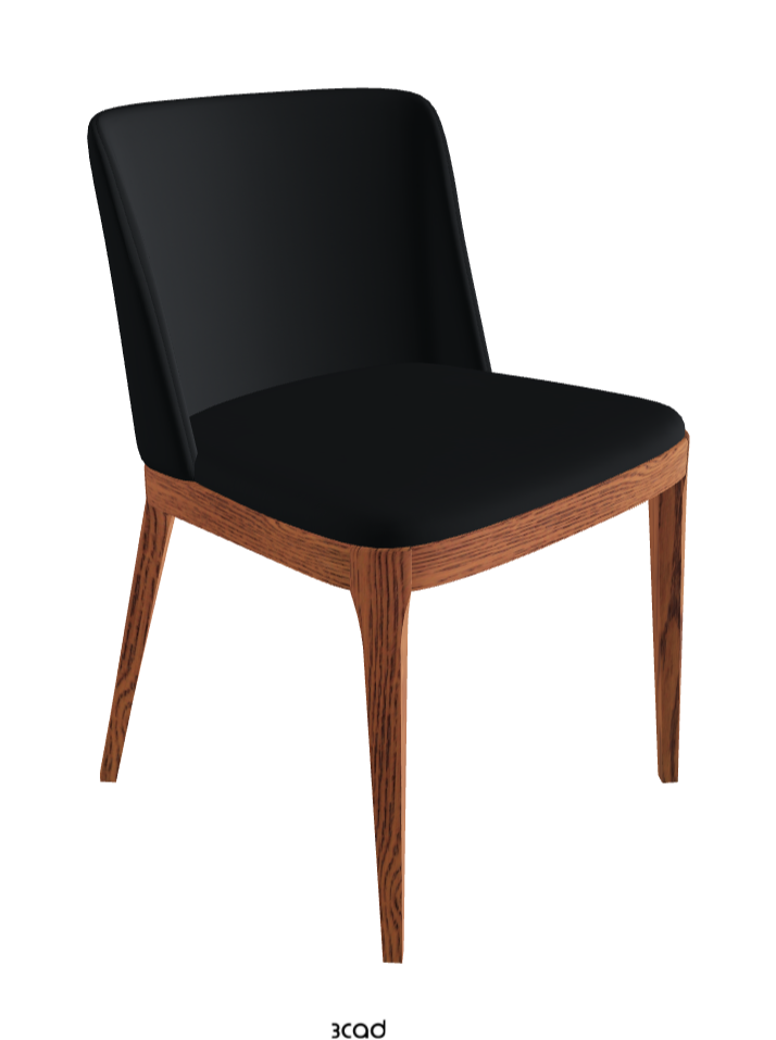 Magda Dining Chair_Canaletto Walnut Stained Ashwood_Soft Leather_Atlantico