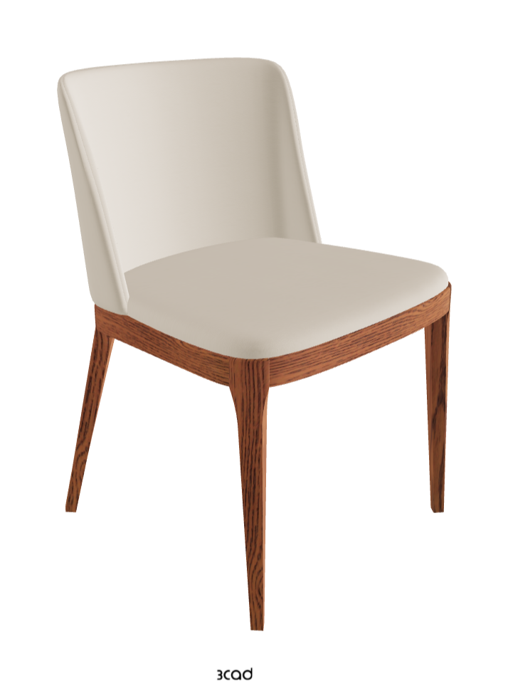 Magda Dining Chair_Canaletto Walnut Stained Ashwood_Soft Leather_Cashmere