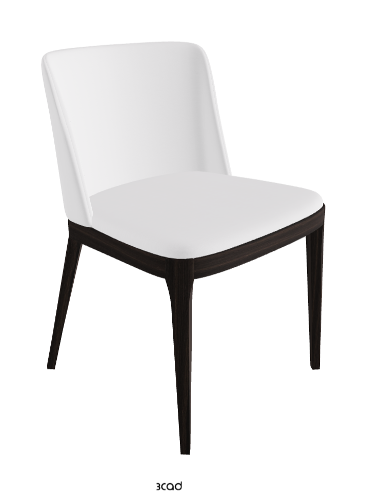 Magda Dining Chair_Burned Oak Stained Ashwood_Soft Leather_Bianco