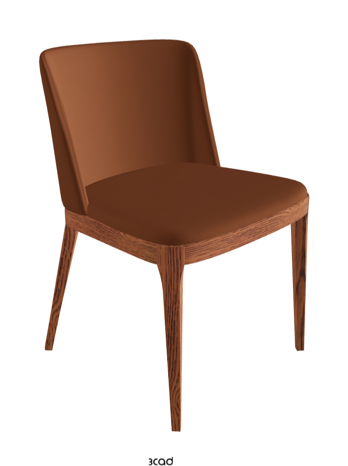 Magda Dining Chair_Canaletto Walnut Stained Ashwood_Soft Leather_Cognac