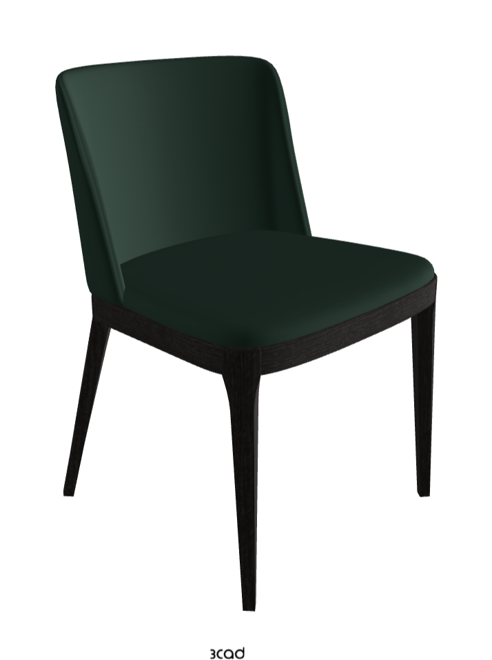 Magda Dining Chair_Open Pore Matt Black Ashwood_Soft Leather_Sherwood
