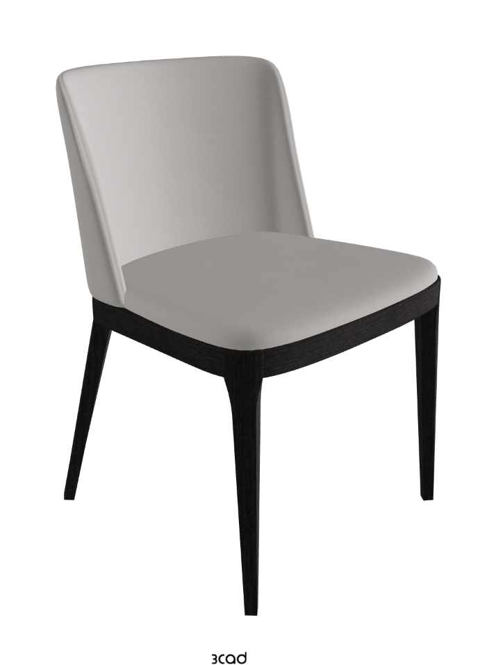 Magda Dining Chair_Open Pore Matt Black Ashwood_Soft Leather_Nardo