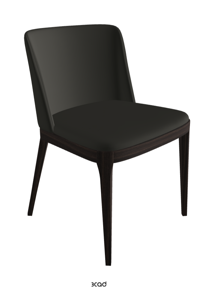 Magda Dining Chair_Burned Oak Stained Ashwood_Synthetic Leather_London