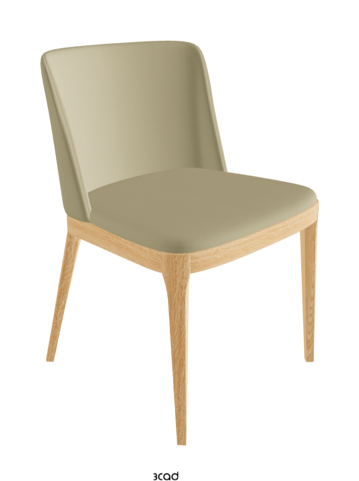 Magda Dining Chair_Natural Ashwood_Synthetic Leather_Canapa