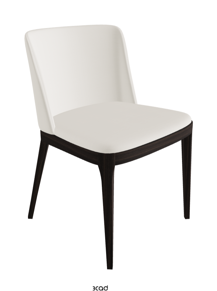 Magda Dining Chair_Burned Oak Stained Ashwood_Synthetic Leather_Lino