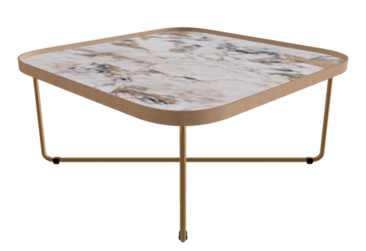 Cattelan Italia Benny Keramik Coffee Table ◻60x60x28h