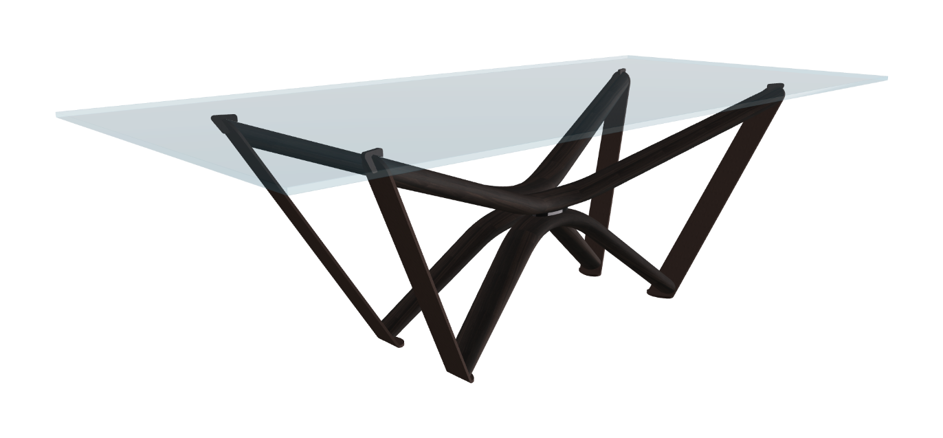 240x120x75.5h Rectangle Shaped_Clear Glass_Clear Glass_Burned Oak Ashwood_Bronze Embossed