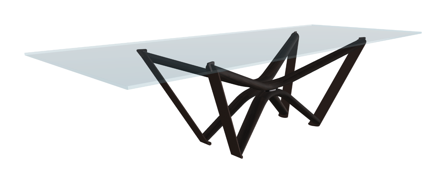 300x120x75.5h Rectangle Shaped_Clear Glass_Clear Glass_Burned Oak Ashwood_Bronze Embossed