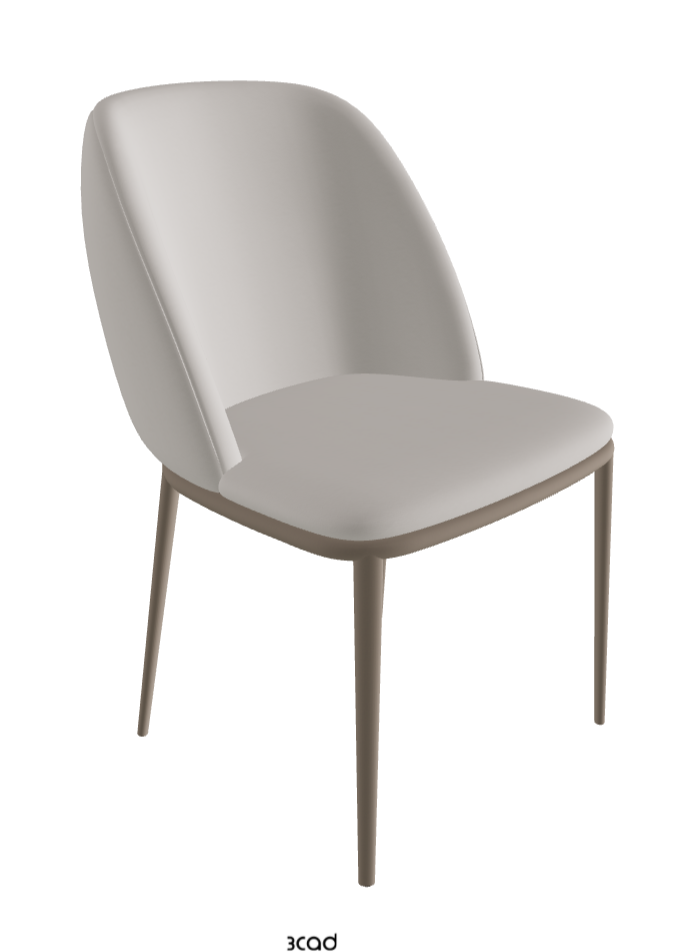 Mariel ML Dining Chair_Titanium Embossed_Soft Leather_Dakota