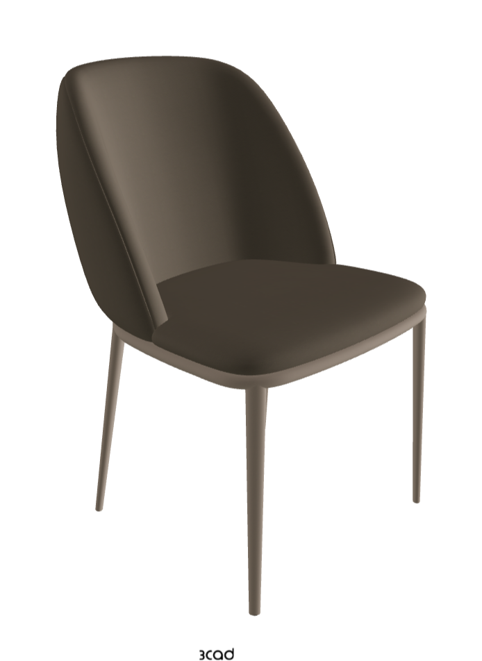 Mariel ML Dining Chair_Titanium Embossed_Soft Leather_Fango