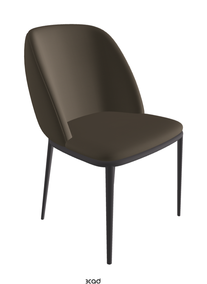 Mariel ML Dining Chair_Graphite Embossed_Soft Leather_Fango
