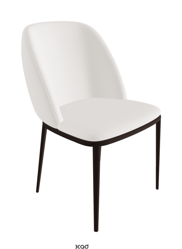 Mariel ML Dining Chair_Bronze Embossed_Soft Leather_Oyster
