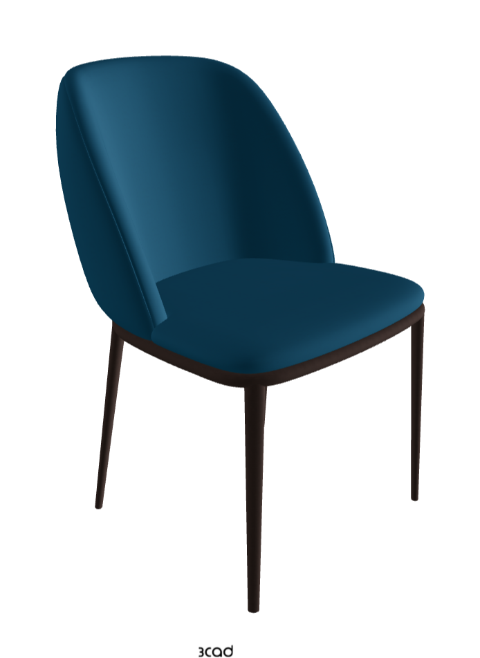 Mariel ML Dining Chair_Bronze Embossed_Soft Leather_Capri