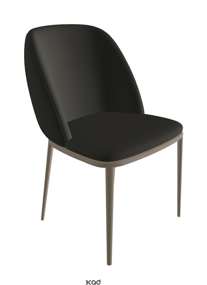 Mariel ML Dining Chair_Titanium Embossed_Synthetic Leather_London