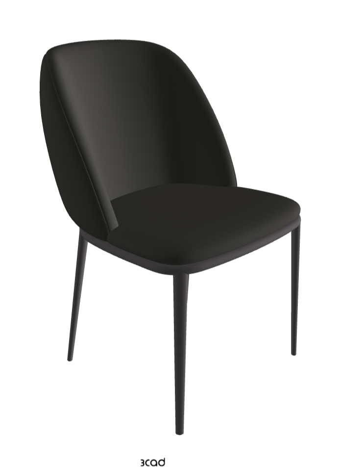 Mariel ML Dining Chair_Graphite Embossed_Synthetic Leather_London