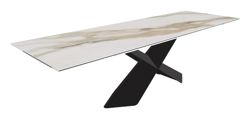 Cattelan Italia Tyron Keramik Drive Rectangular Extendible Dining Table – 182→258x90x74h