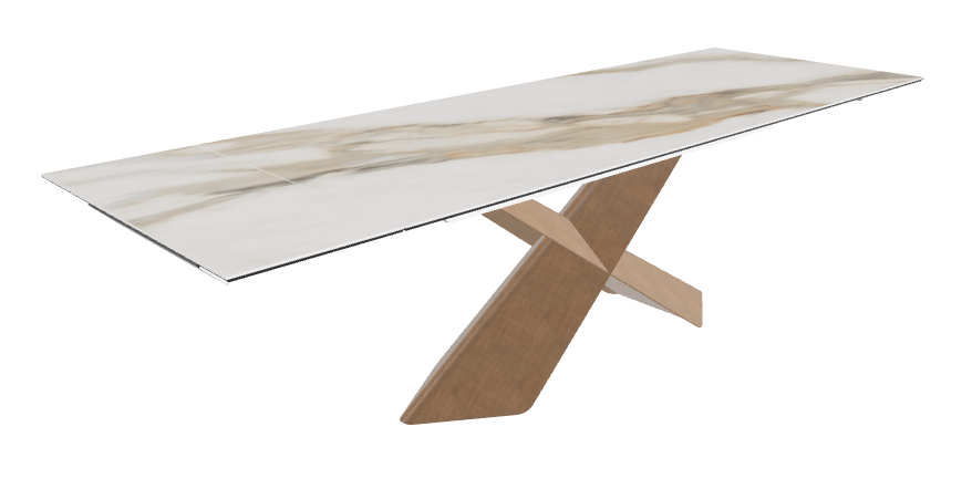 Cattelan Italia Tyron Keramik Drive Rectangular Extendible Dining Table – 182→258x90x74h