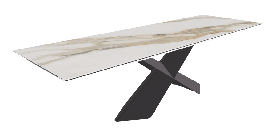 Cattelan Italia Tyron Keramik Drive Rectangular Extendible Dining Table – 182→258x90x74h