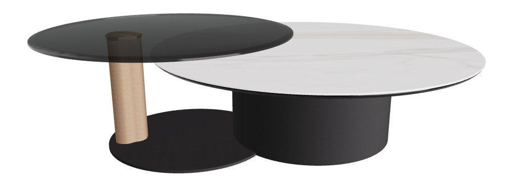 Cattelan Italia ARENA Keramik Bond Coffee Table ø118/187x42h