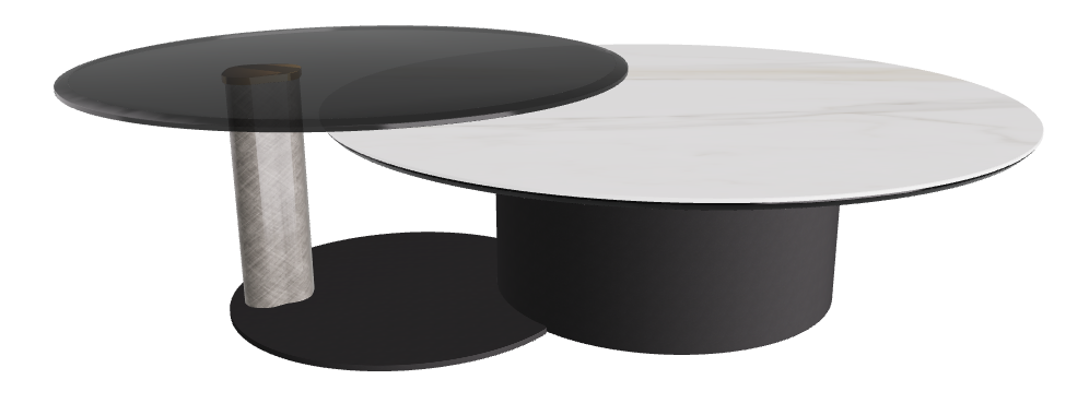 Cattelan Italia ARENA Keramik Bond Coffee Table ø118/187x42h
