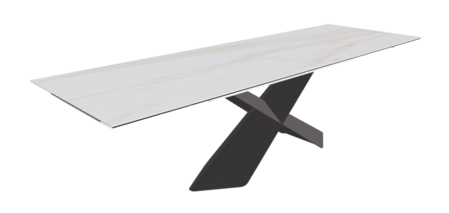 Cattelan Italia Tyron Keramik Drive Rectangular Extendible Dining Table – 182→258x90x74h