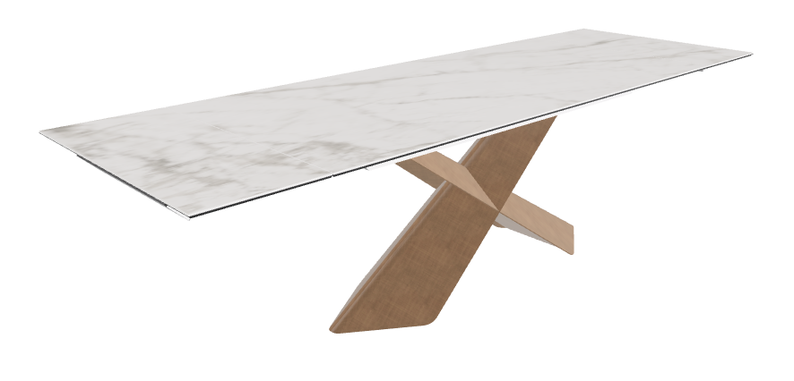 Cattelan Italia Tyron Keramik Drive Rectangular Extendible Dining Table – 182→258x90x74h