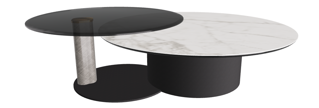 Cattelan Italia ARENA Keramik Bond Coffee Table ø118/187x42h
