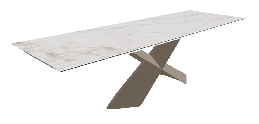 Cattelan Italia Tyron Keramik Drive Rectangular Extendible Dining Table – 182→258x90x74h