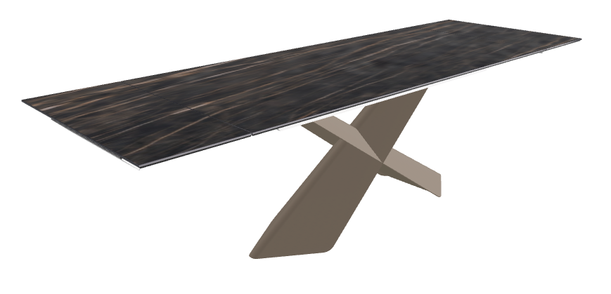 Cattelan Italia Tyron Keramik Drive Rectangular Extendible Dining Table – 182→258x90x74h