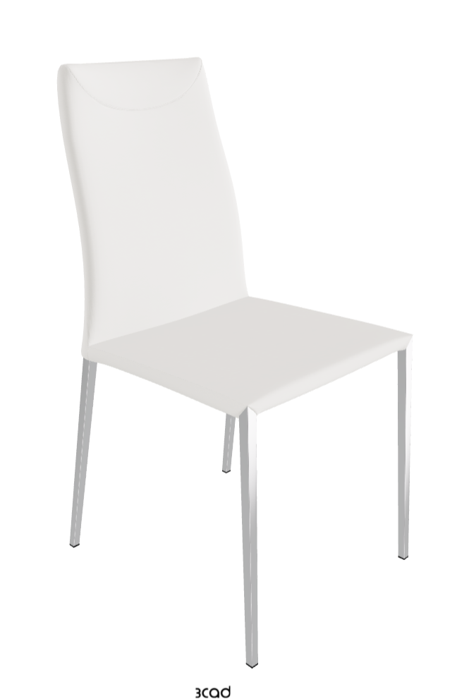 Maya Flex ML Dining Chair_Black Chrome_Soft Leather-_Palladio