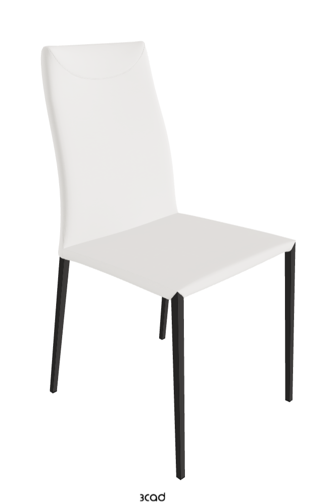 Maya Flex ML Dining Chair_Matt Graphite_Soft Leather_Palladio